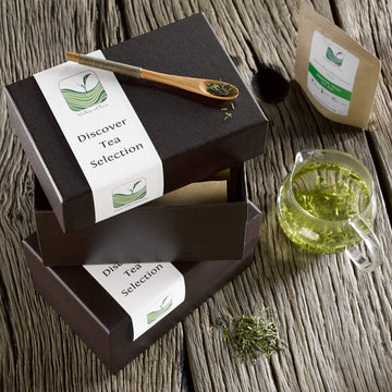 Famous Green Tea Gift Box - For Green Tea Lovers - Specialty Loose Tea S For The Tea Lover In Your Life - Gourmet Green Tea Sampler - Teas Basket For Tea Connaisseurs - 5 Samplers