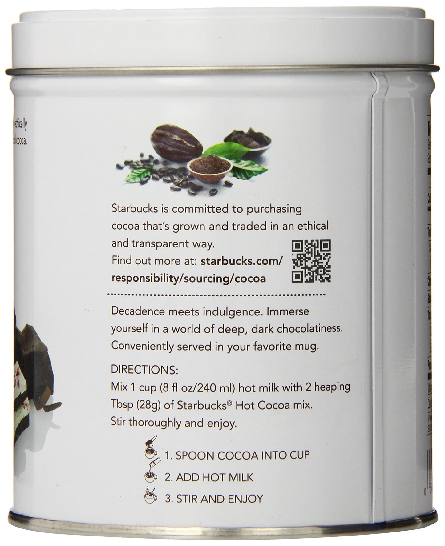 Starbucks Hot Cocoa, Peppermint, 7 Ounce