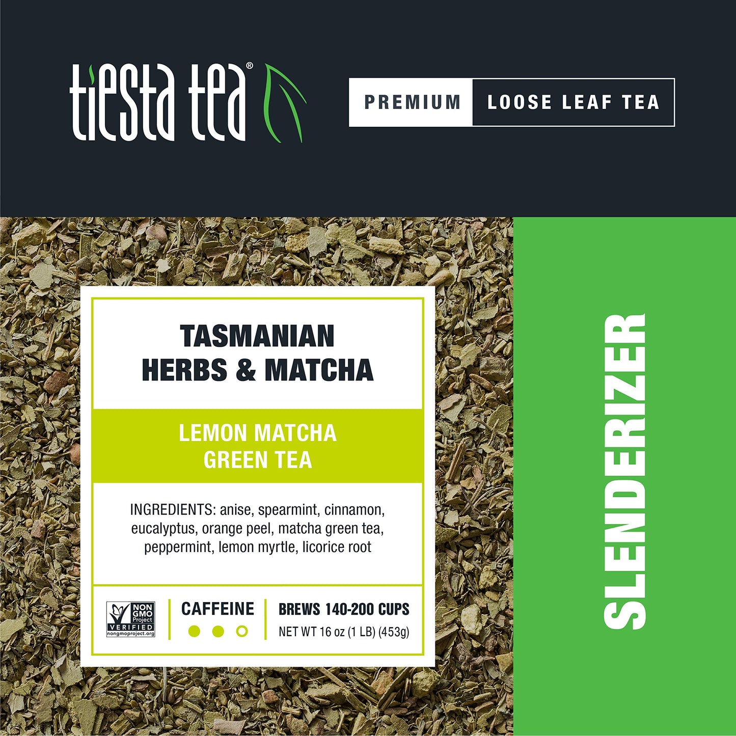 Tiesta Tea - Lemon Matcha Green Tea, Medium Caffeinated, Bulk 16 oz Pouch, Brews Up to 200 Cups, Tasmanian Herbs & Matcha