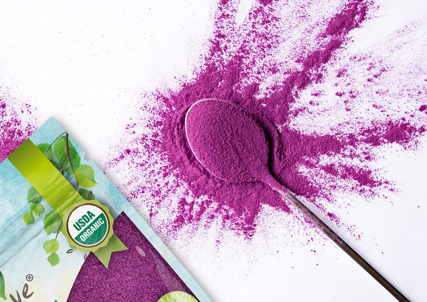 Food to Live Organic Purple Sweet Potato Powder, 5 Pounds - Non-GMO, 100% Pure, Dried, Raw, No Sugar Added. Vegan Superfood in B