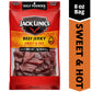 Jack Links Beef Jerky Sweet & Hot, 8 Ounce Bag, 9g Protein, 96% Fat Free, No Added MSG or Nitrates/Nitrites