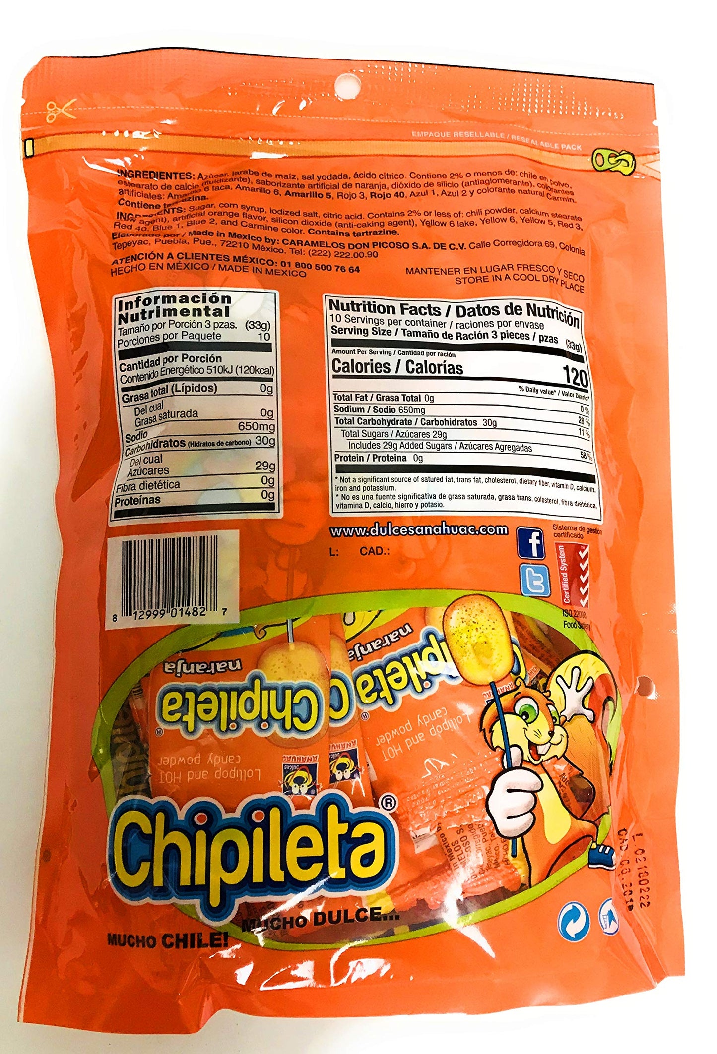 Chipoleta Mix Lollipop And Hot Candy Powder