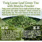 Organic Green Tea, Kukicha Twing Tea With Matcha Green Tea Powder, Japanese Tea -Karigane- 100G Bag?Yamasan?
