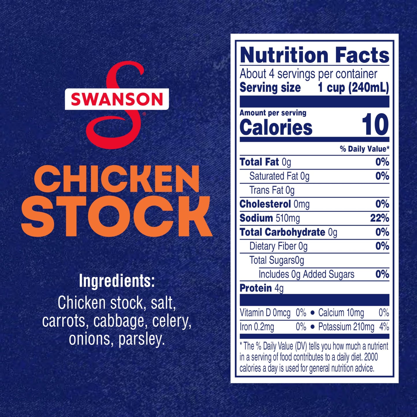 Swanson 100% Natural Chicken Stock, 32 oz Carton (12 Pack)