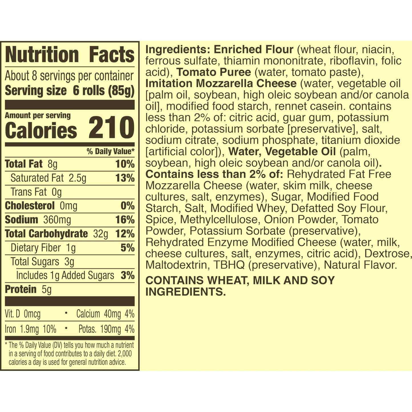 Totinos Pizza Rolls, Cheese Flavored, Frozen Snacks, 50 Rolls, 24.8 oz