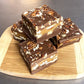 Betsys Fancy Fudge Chocolate Caramel Pecan, 1 LB in 4 wrapped pieces, Gluten Free, Makes Great Gift, Handmade in Maine, USA
