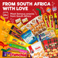 from Home Exotic South African Snacks Box - 26 Authentic  , Unique Assortment, Perfect Gift for Food Lovers