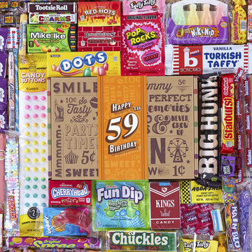 Vintage Candy Co. 1965 Deluxe 59Th Birthday Candy Care Package: The Ultimate Sweets Gift Basket For Turning 59 Years Celebration
