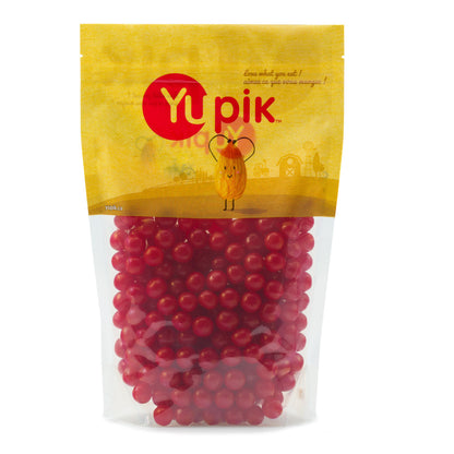 Yupik Sour Cherry Candies, 2.2 lb (35.2 oz) , Pack of 6, Cherry-Flavored Balls, Sweet & Tart, Chewy Red Gummies, Fun Treat, Swee