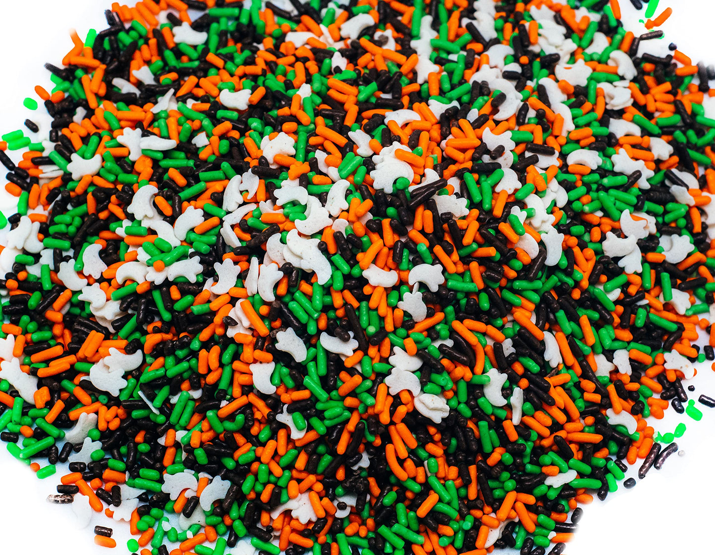 Halloween Party Edible Decorations Sprinkle Blends - A Spooky 4 Ounce Variation (Ghost Bumps)