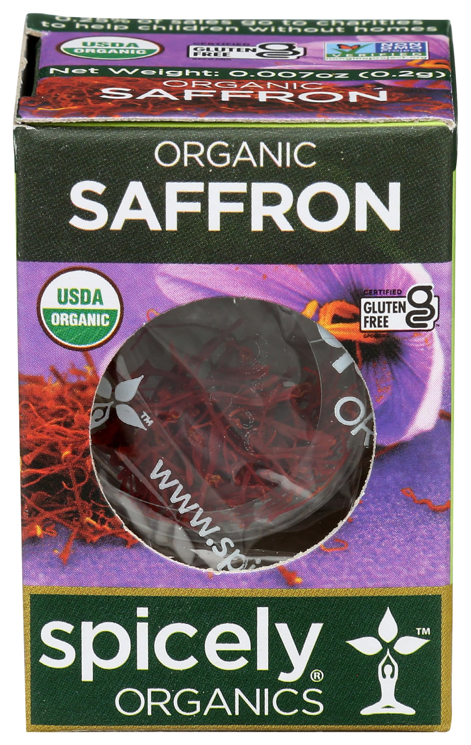 Spicely Organic Saffron 0.007 Oz Certified Gluten Free