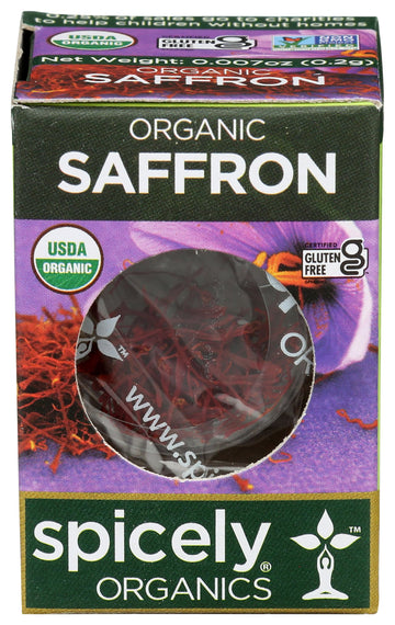 Spicely Organic Saffron 0.007 Oz Certified Gluten Free