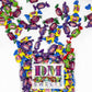 4 Flavor Gum - 2 Lbs Of Assorted Apple Watermelon Grape Original Individually Wrapped Fresh Bubble Gum