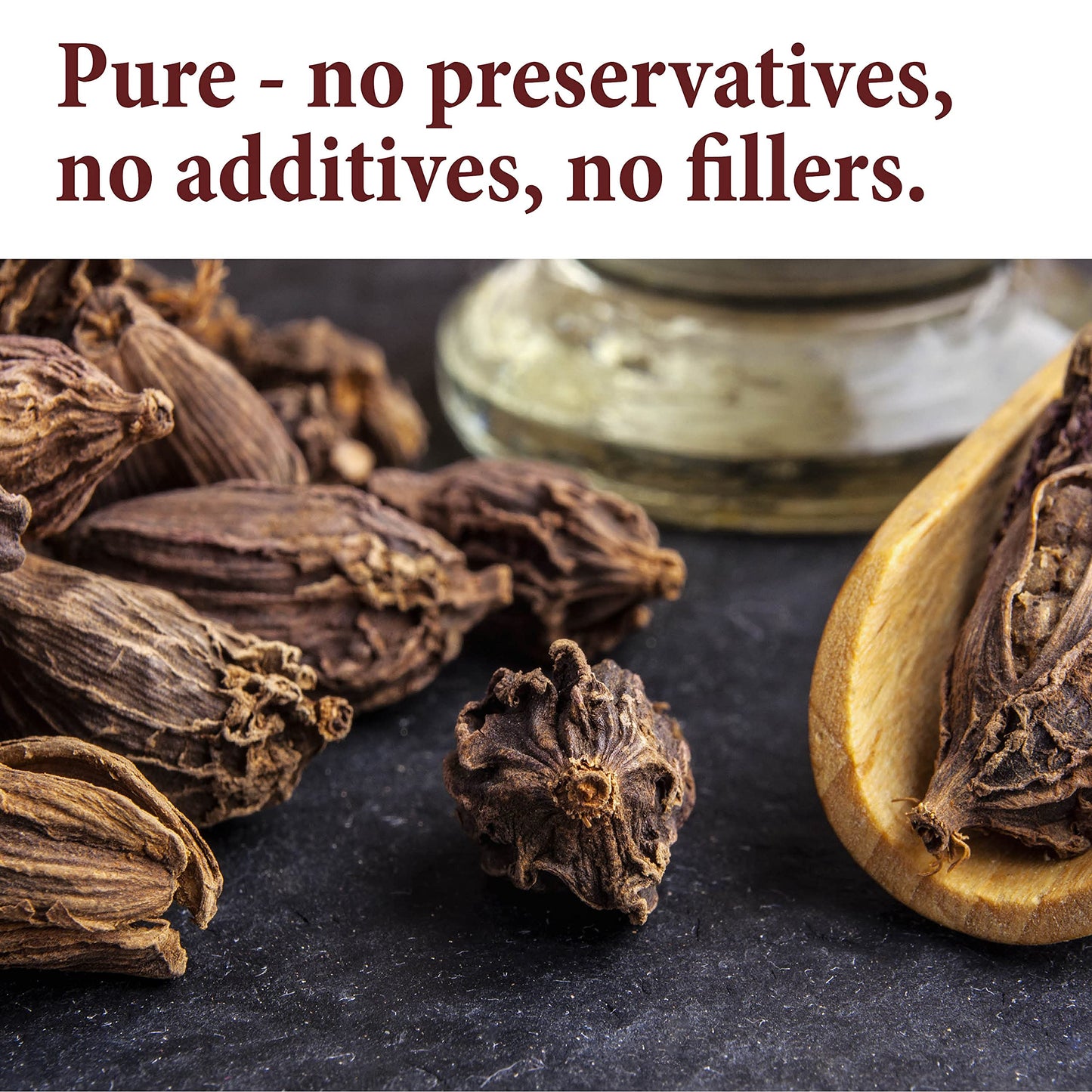 The Spice Way Black Cardamom - (4 Oz) Bulk Whole Black Pods