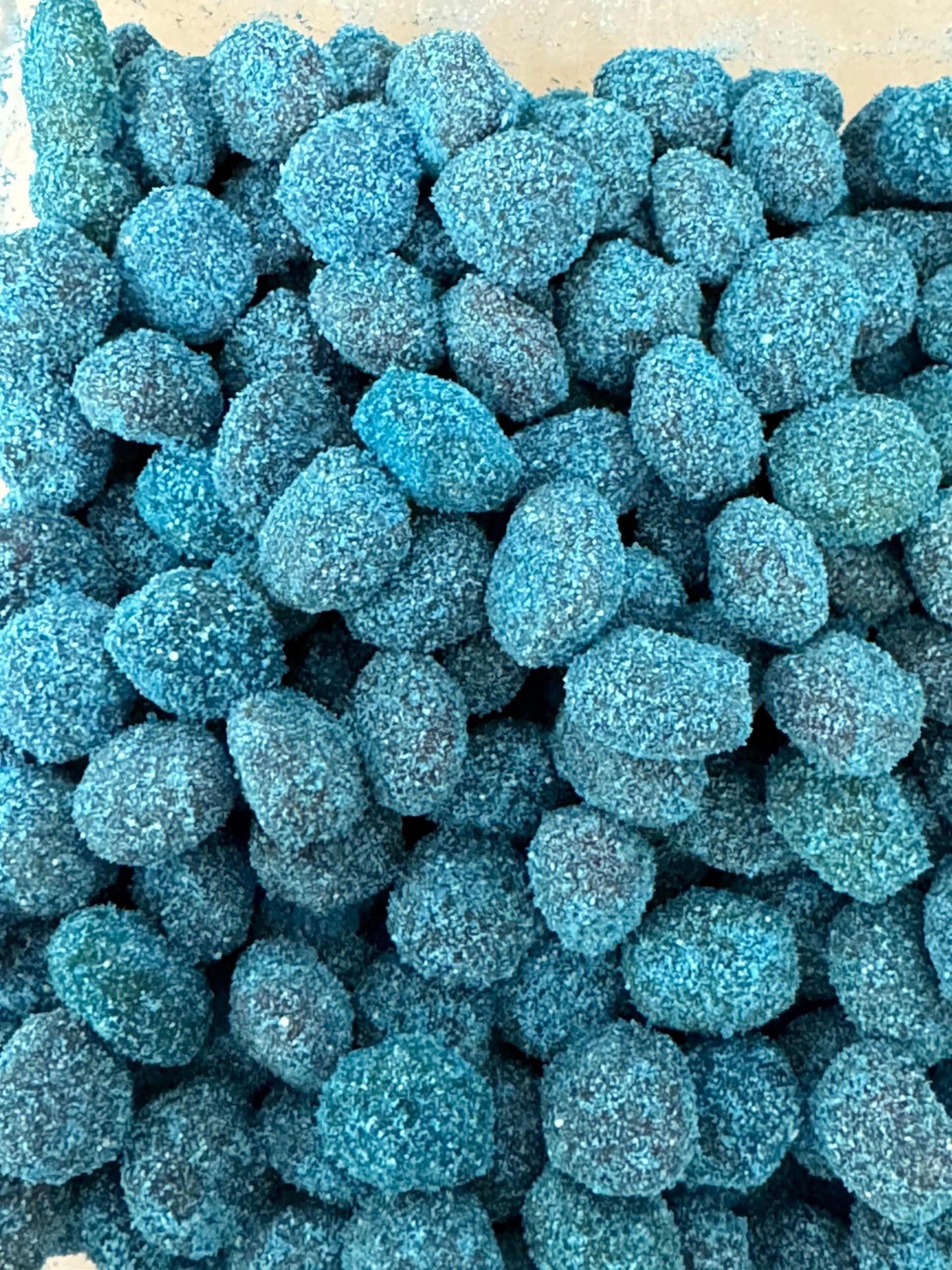 Sour Blue Raspberry Gushers, Viral Tiktok Candy Extremely Sour Gushers/Gummies (1 Lb With Extra Sour Powder)