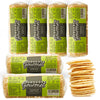 Casabe Gourmet Large Cassava Chips - Garlic Flavor - 6 Pack, Vegan, Gluten Free, Organic Low Carb Cassava Crackers, Made in Vene