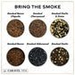 Caravel Gourmet Smoked Sea Salt Sampler Set - Alderwood, Cherrywood, Bacon & Garlic, 0.5 oz x 6 Flavored Salts
