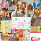 Easter Snack Box (72 Count) Filled With Candy, Snacks, Treats And Plush Easter Bunny, Great Package For Family, Friends, Kids, B
