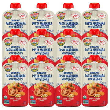 Earth'S Best Organic Pasta Marinara With Veggies Pouch, 4 Oz (Pack Of 12)