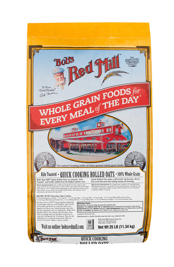 Bob'S Red Mill Quick Cooking Rolled Oats, 25 Pound