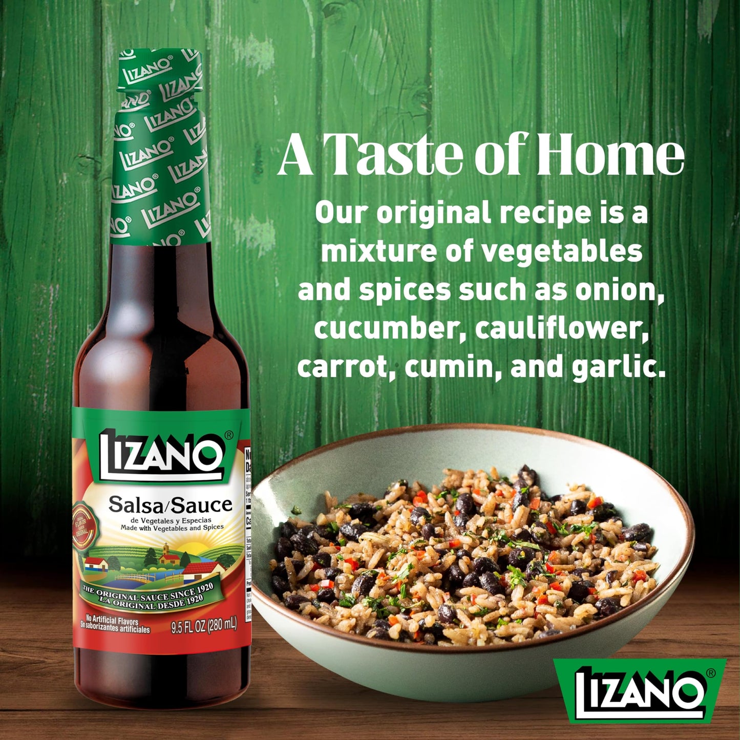 Lizano Salsa Sauce With Vegetables And Spices, 9.46 Fl Oz (Pack Of 2)