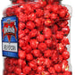 Gourmet Red Cherry Flavored Popcorn by Its Delish, 16 Oz Jumbo Container | Bulk Air Popped Pop Corn Snack - Fruity Red Themed C
