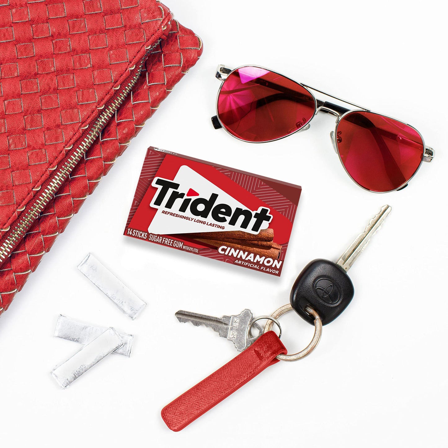 Trident Sugar Free Gum Variety Pack, 21 Packs of 14 Pieces - Total 294 Pieces of Fresh Flavor Chewing Gum