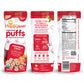 Happy Baby Organic Superfood Puffs Strawberry & Beet, 2.1 Ounce Canister Organic Baby Or Toddler Snacks, Crunchy Fruit & Veggie