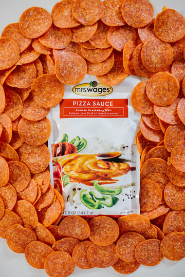 Mrs. Wages Pizza Sauce Canning Mix, Easy-To-Use, Simple Homemade Pizza Sauce, Great Flavor, Easy To Freeze Or Serve Fresh, 5 Oz
