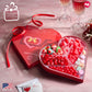 NUT CRAVINGS - Valentines Day Mixed Candy Heart Shaped Gift Basket, Love in A Box (6 Assortments) Romantic Food Arrangement, Hea