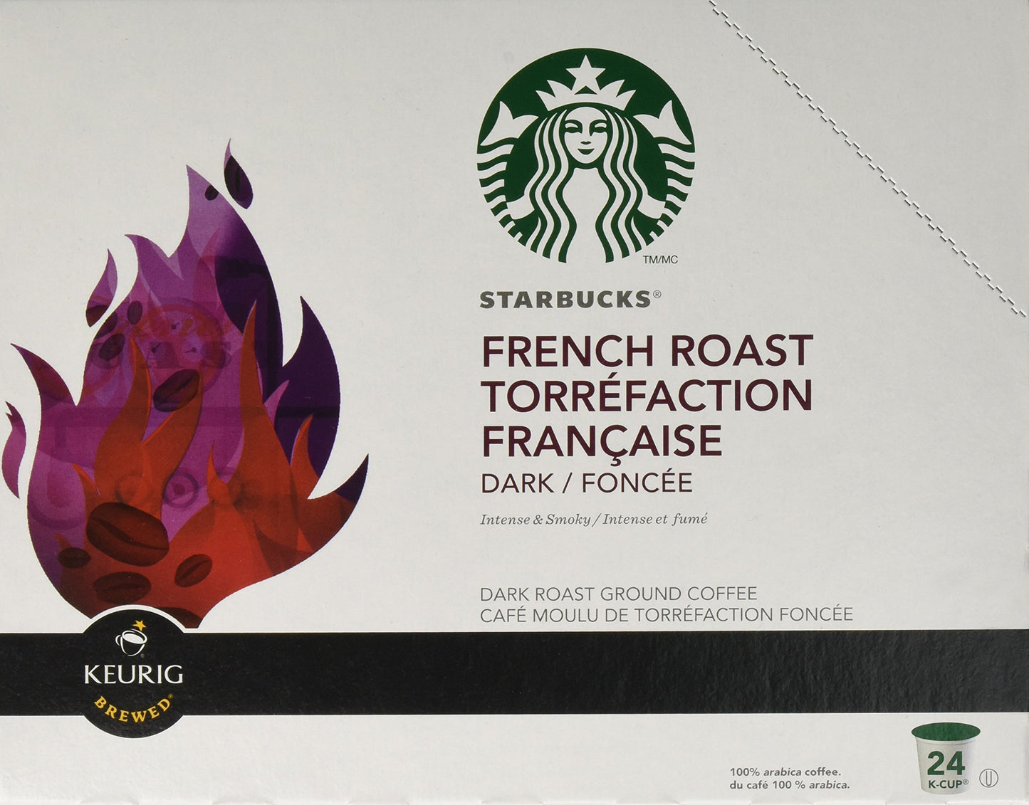 Starbucks French Roast K-Cup Pods for Keurig Brewers, 96 Count, Model COMINHKG028948