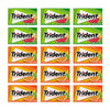Trident Sugar-Free Chewing Gum Variety Pack Candy, Watermelon Twist & Tropical Twist Flavor, Bulk, 15 Packs of 14 Pieces (210 To