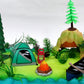 Nature Scene CAMPING 20 Piece Birthday CAKE Topper Set, Featuring Camping Items and Decorative Themed Accessories