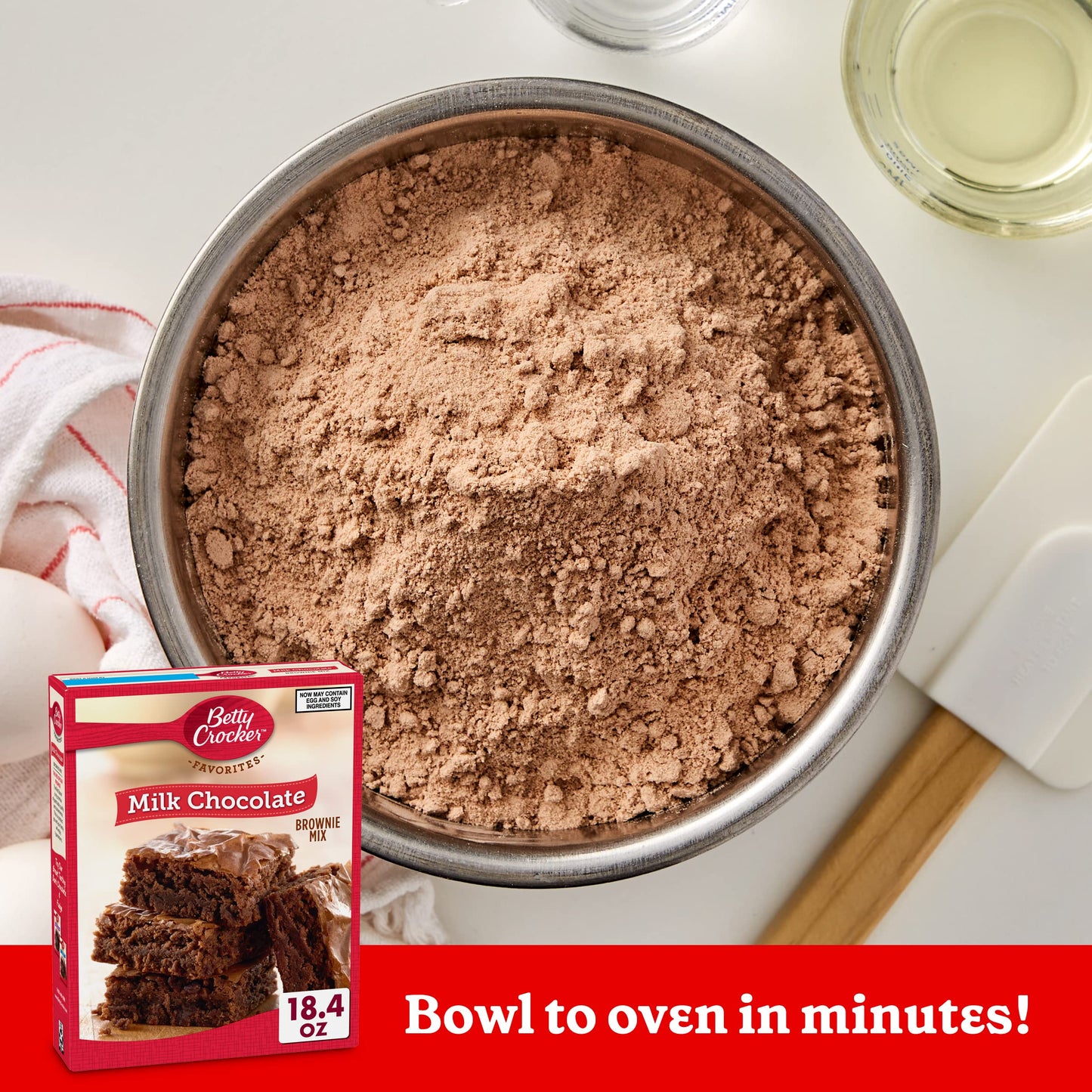 Betty Crocker Milk Chocolate Brownie Mix Family Size, 18.4 oz (Pack of 6)