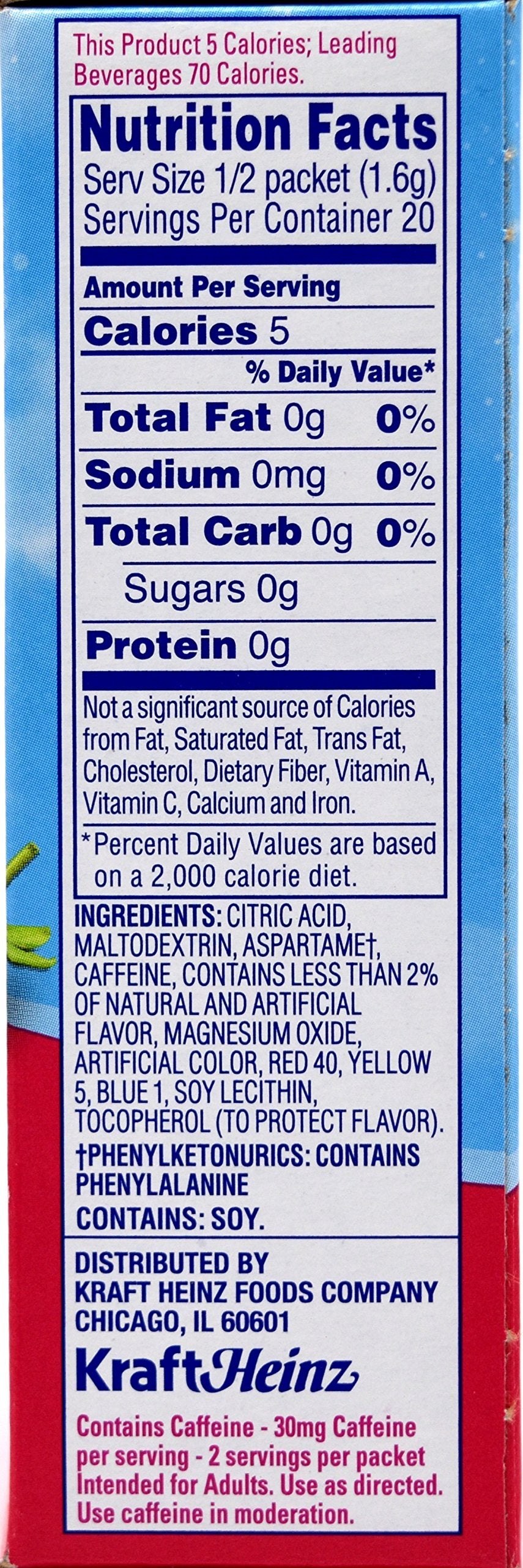 Crystal Light On The Go Wild Strawberry Drink Mix with Caffeine, 10-Pack, 0.11 Ounce Each, Pack of 6