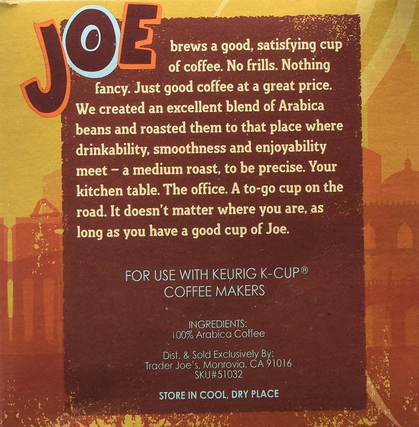 Trader Joe'S Coffee Cups - Single Serve - Medium Roast Arabica Coffee