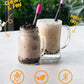 BOBA FIDE Instant Brown Sugar Boba Tapioca Pearls Bulk, 60 Packets of Black Tapioca Pearls in Brown Sugar Syrup for Boba Bubble