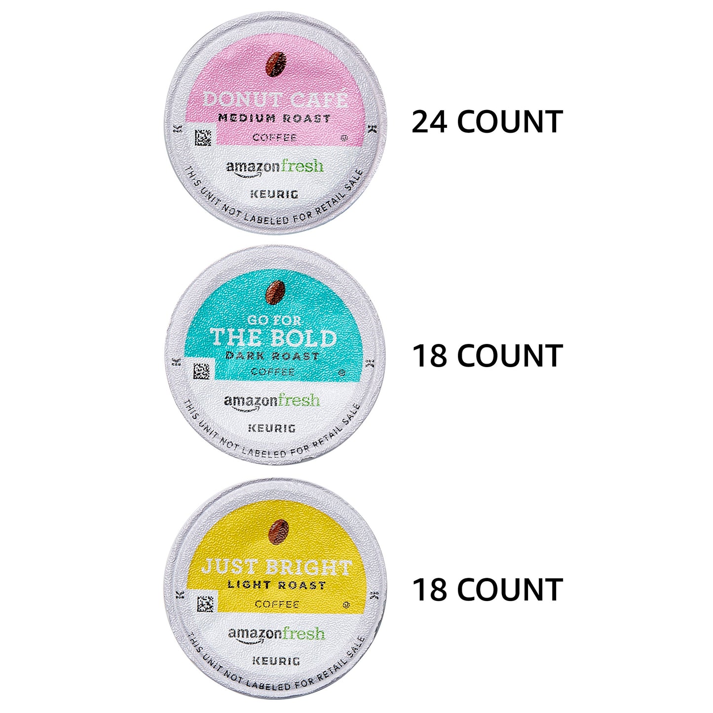 large online retailerFresh Coffee Variety Pack, 60 Count, 3 Flavors, Compatible with Keurig K-Cup Brewer