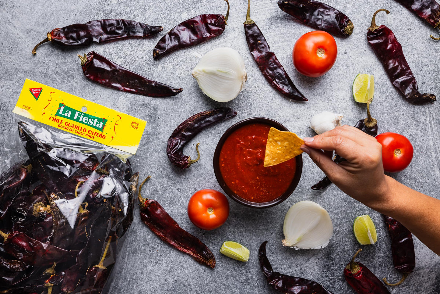 La Fiesta Guajillo Dried Whole Chile Pods – Authentic Mild Heat – 12 oz Bag for Moles, Salsas, and Soups