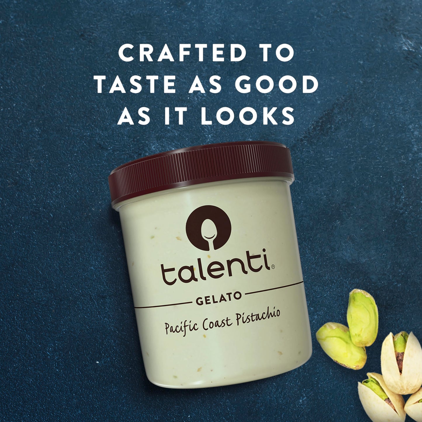 Talenti Gelato For a Delicious Frozen Dessert Pacific Coast Pistachio Made with Real Ingredients 1 Pint