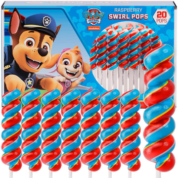 Paw Patrol Swirl Lollipops 20Pk- Paw Patrol Lollipops For Paw Patrol Party Favors - Paw Patrol Candy For Paw Patrol Birthday Dec
