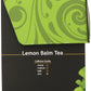 Buddha Teas Organic Lemon Balm Tea - Ou Kosher, Usda Organic, Ccof Organic, 18 Count (Pack Of 6)
