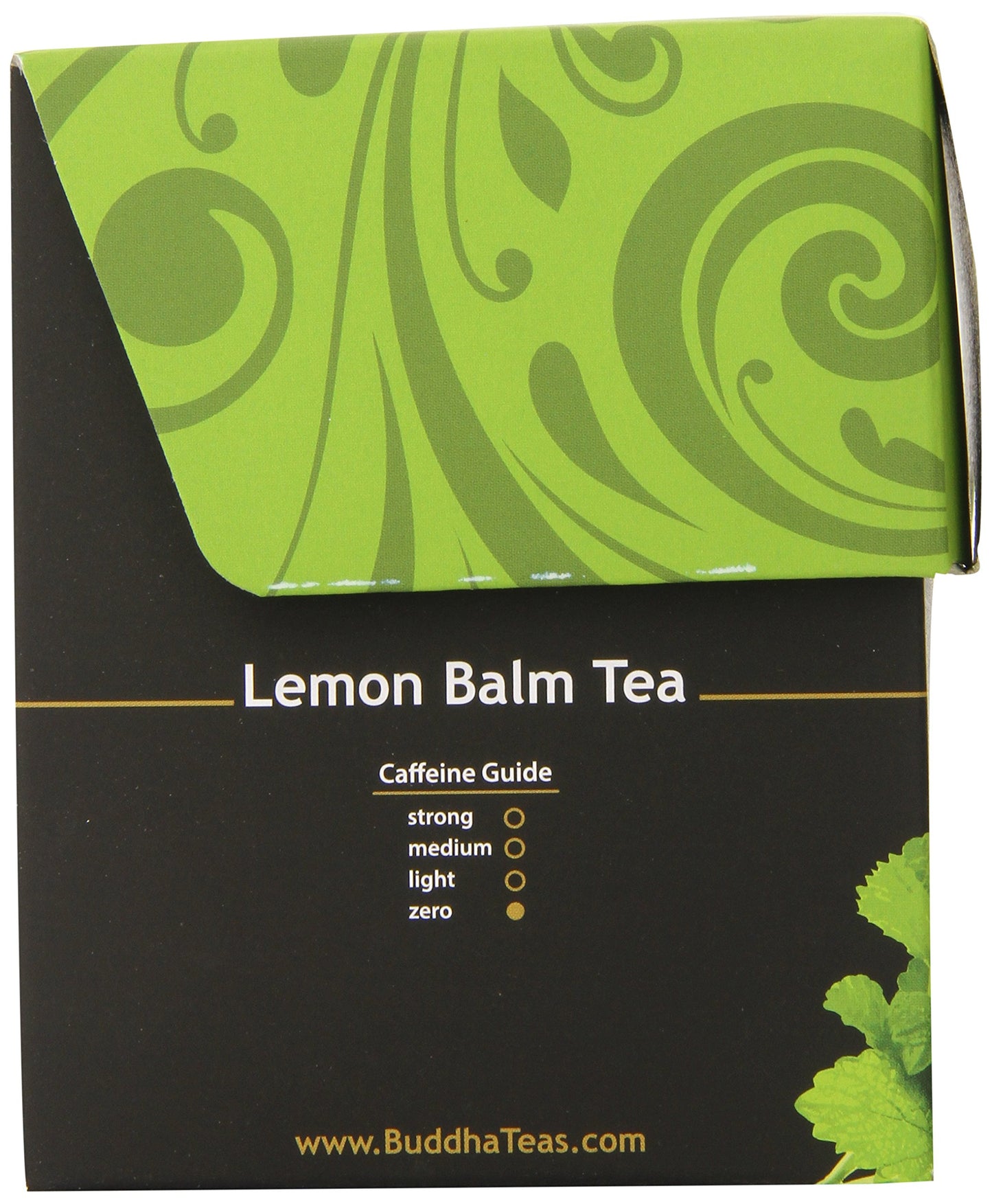 Buddha Teas Organic Lemon Balm Tea - Ou Kosher, Usda Organic, Ccof Organic, 18 Count (Pack Of 6)