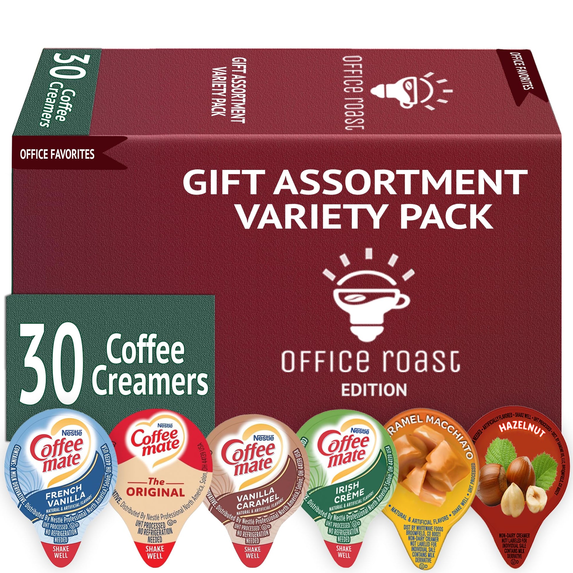 Variety Pack Creamers Liquid Creamer Singles | Gift Assortment Box | Coffee Cream | Frenh Vanilla, Vanilla Caramel, Original, Ha
