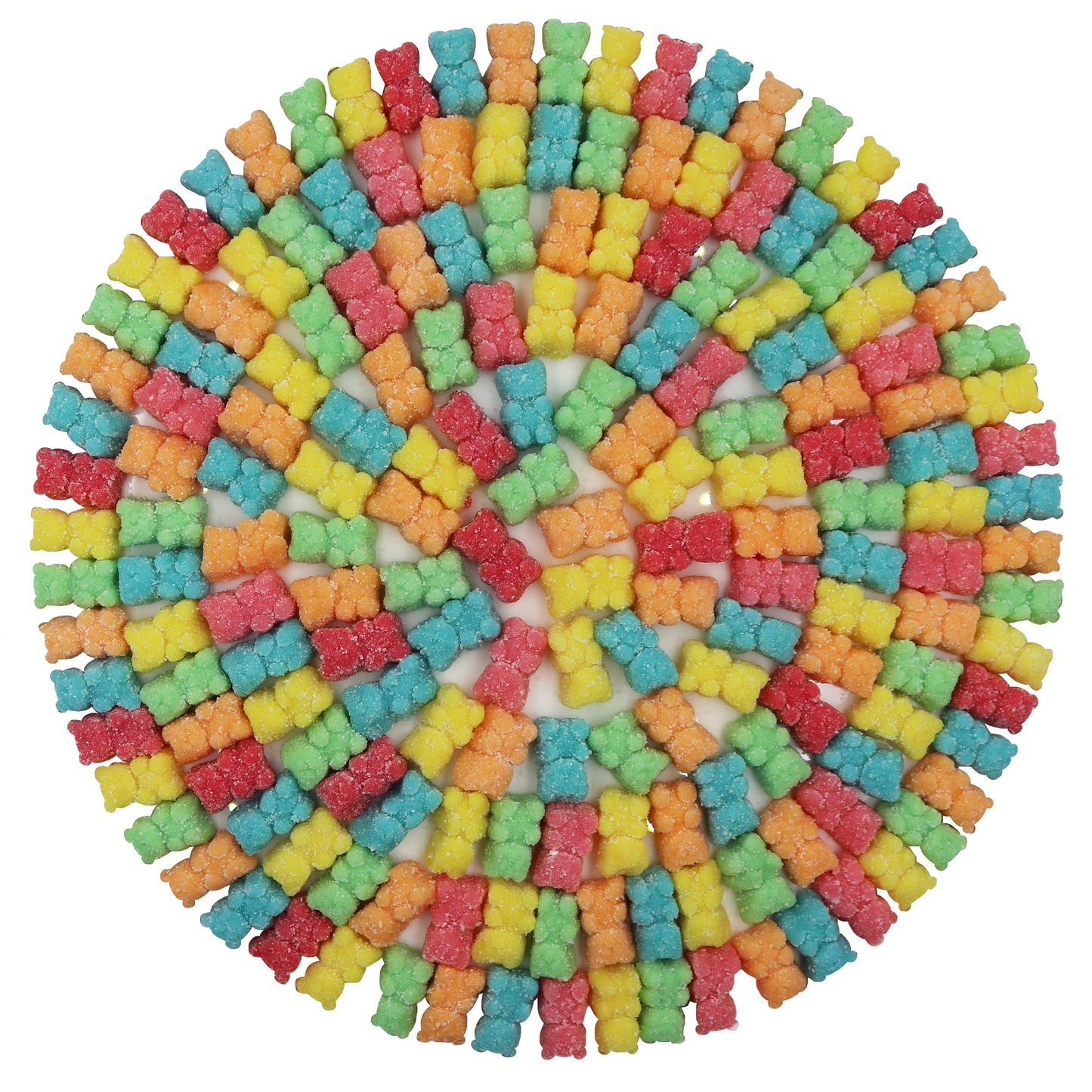 FirstChoiceCandy Gummy Bears (Sour Neon Beep Bears, 2 Pound (Pack of 1))