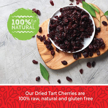 Herbaila Dried Tart Cherries - Montmorency Sour Cherries, All-Natural, 1 lb Pack, Healthy Snack, Rich in Antioxidants