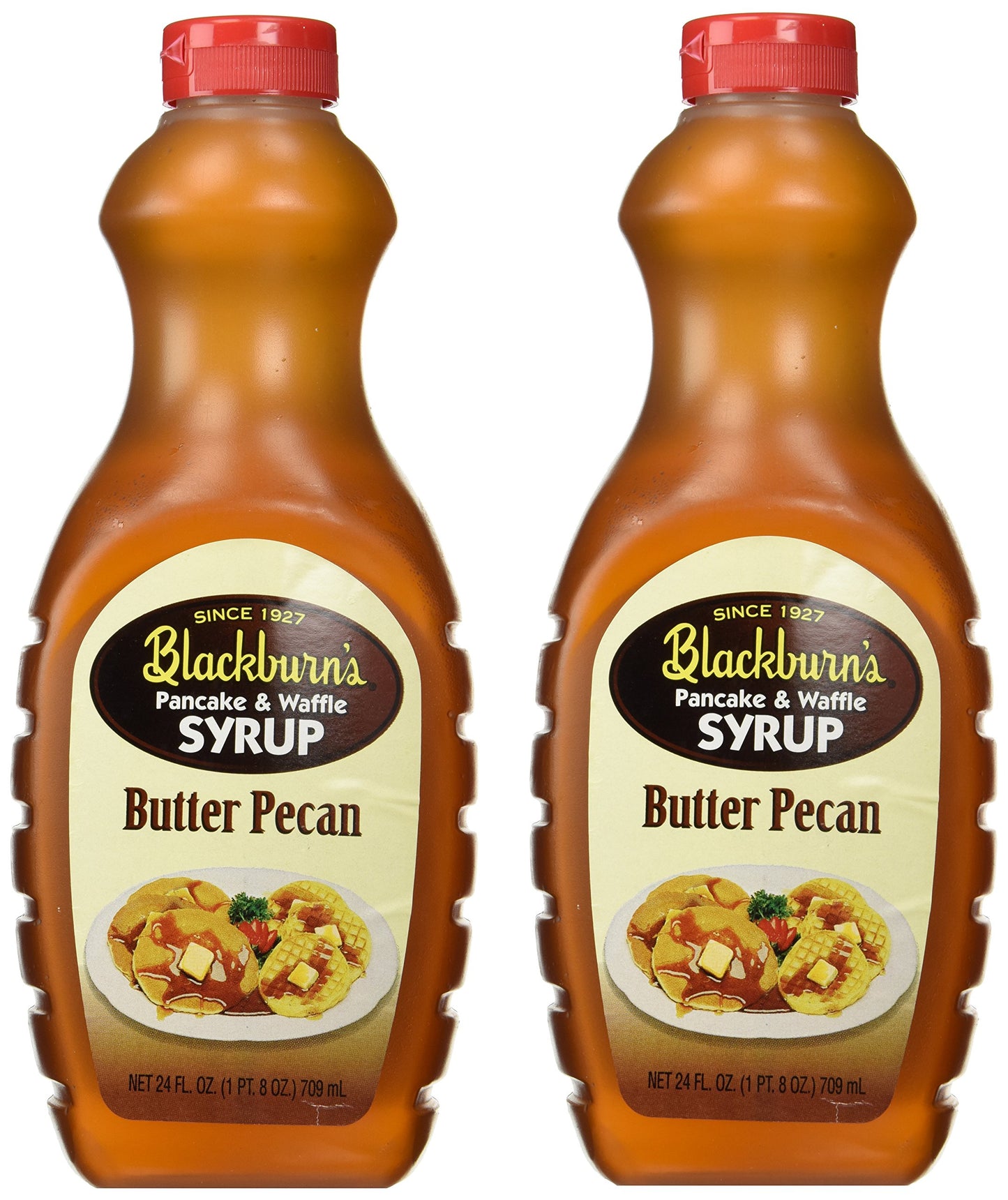 Blackburn'S Pancake & Waffle Syrup, Butter Pecan Flavor, 24 Oz. (Pack Of 2) (Butter Pecan)