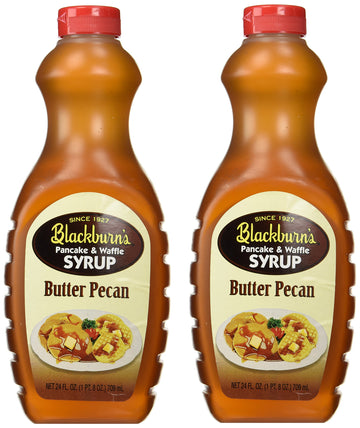 Blackburn'S Pancake & Waffle Syrup, Butter Pecan Flavor, 24 Oz. (Pack Of 2) (Butter Pecan)