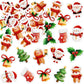 Ercadio 40 Pcs Edible Merry Christmas Cupcake Toppers Santa Claus Christmas Tree Snowman Cupcake Drink Topper Picks For Celebrating Merry Christmas Theme New Year Holiday Party Cake Decorations