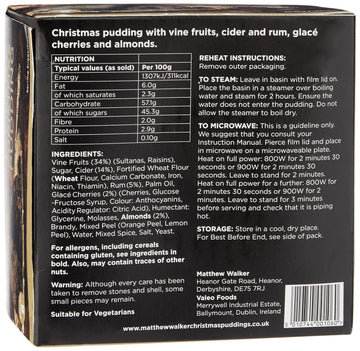 Matthew Walker elegant Christmas Pudding - 28.2 oz (800g) - White - Model 150557